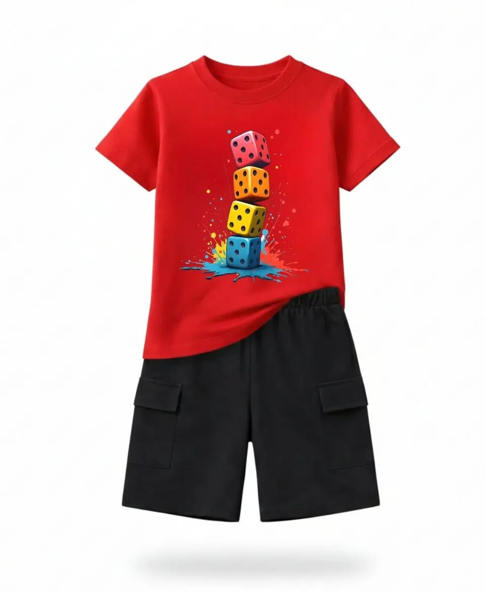 Color Stack Dice Kids Suit Set