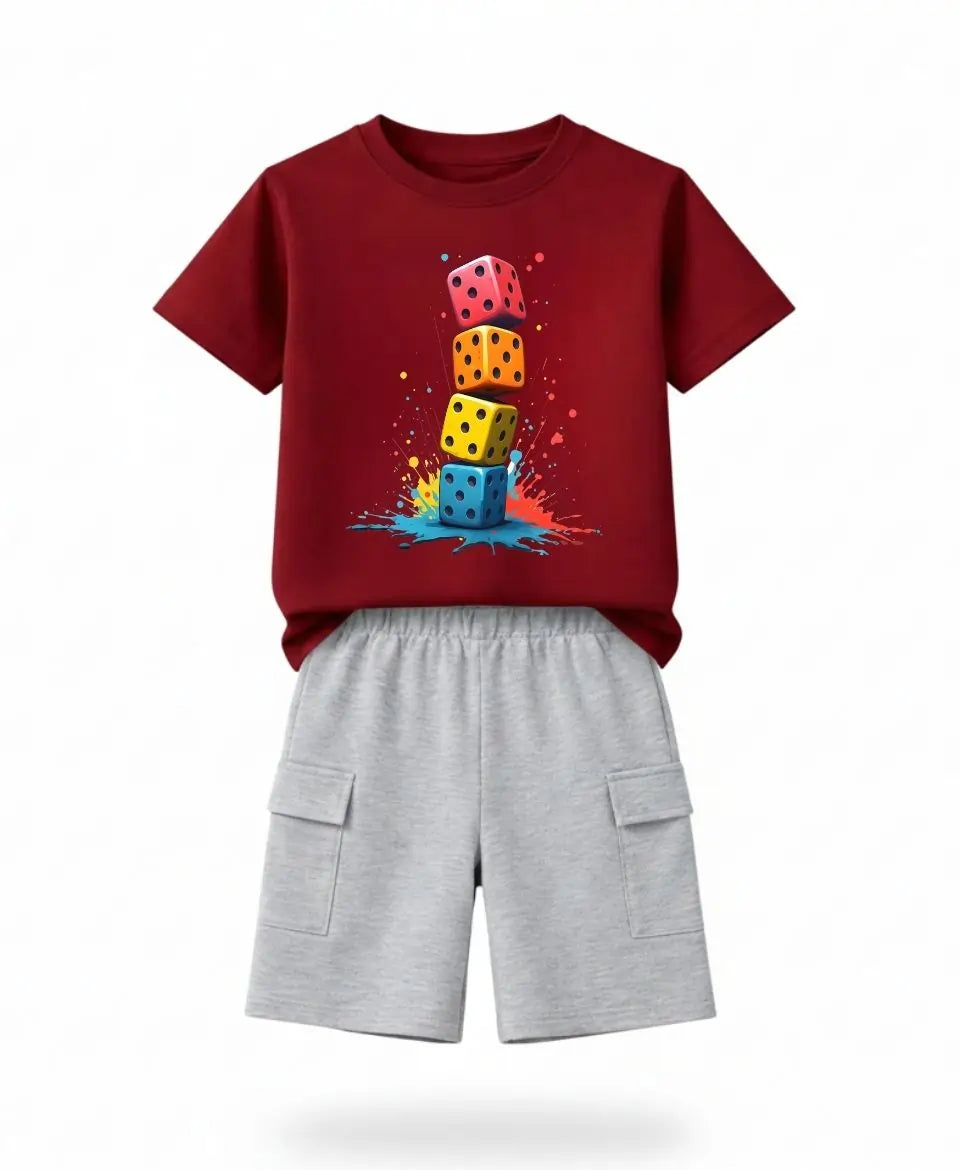 Midnight Color Dice Kids Suit Set