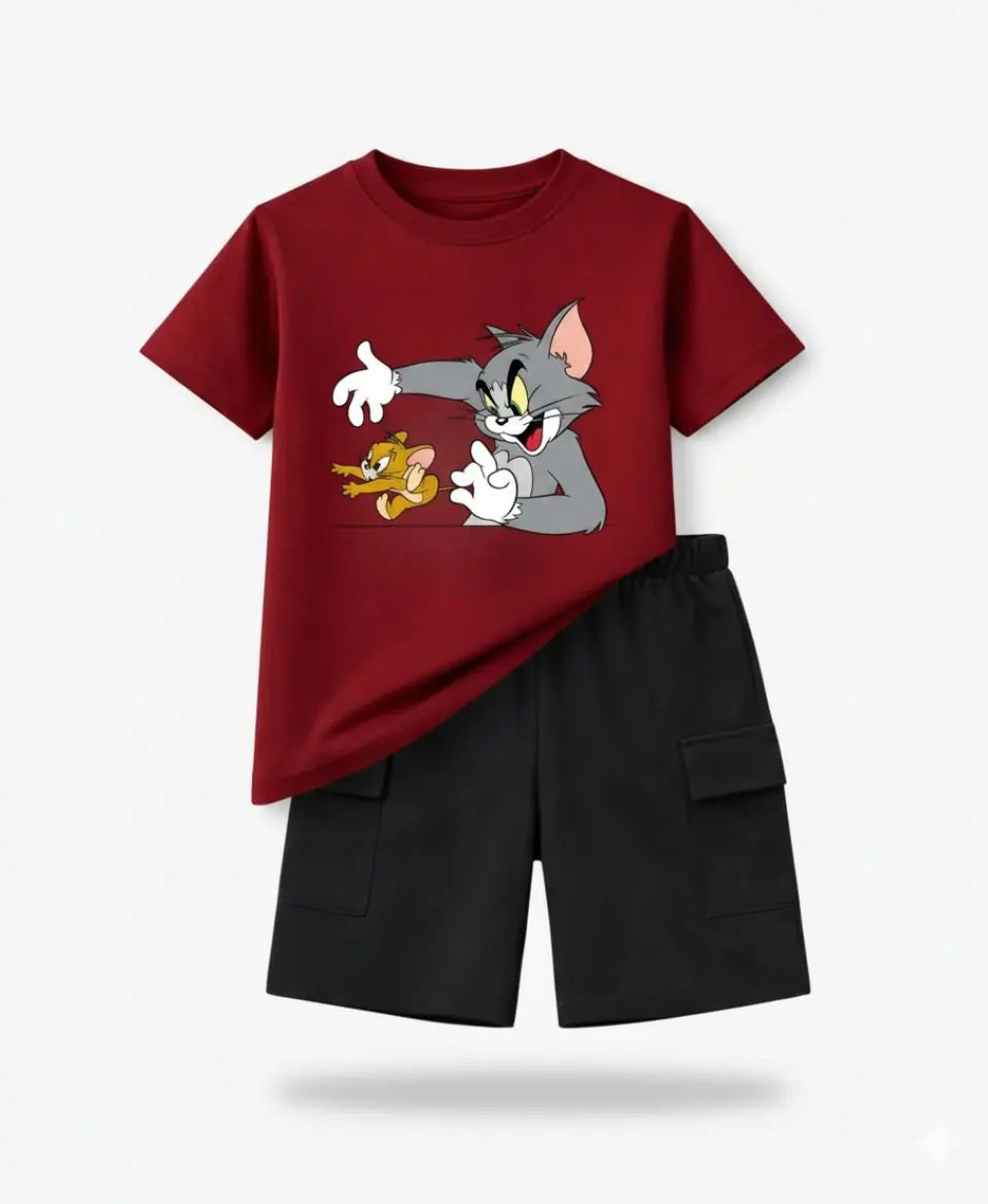 Tom & Jerry Graphic Summer Suit Set