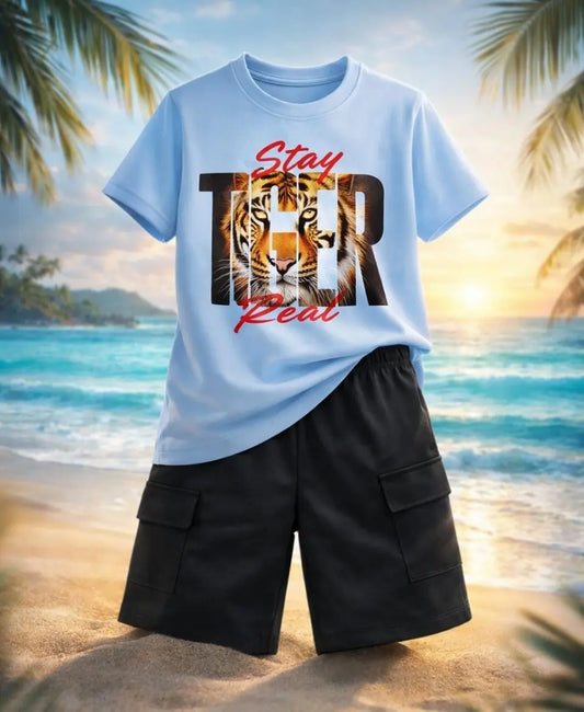 Tiger Graphic Kids Suit Set