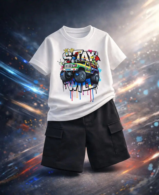 Stay Wild Monster Truck Suit Set