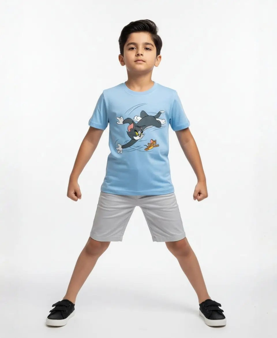Boys Fast Cat & Mouse Chase T-Shirt