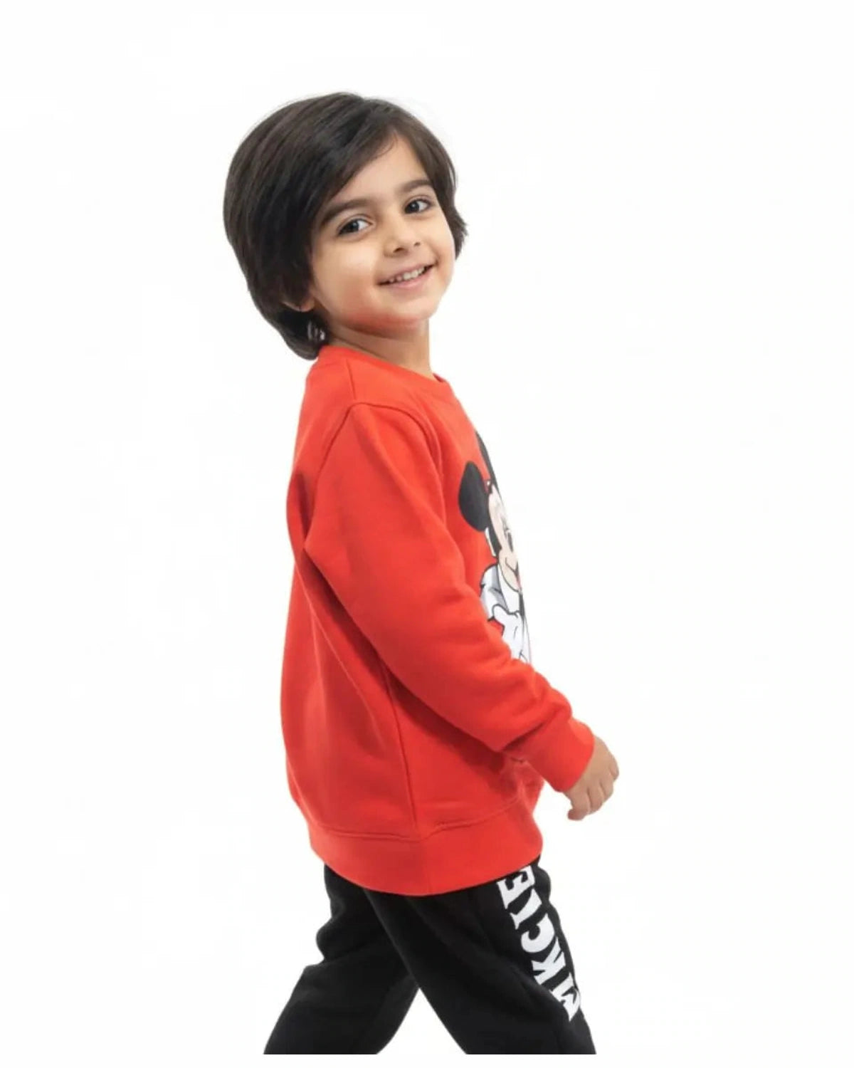 Unisex Mickey Print Sweatshirt & Trouser Set for Kids