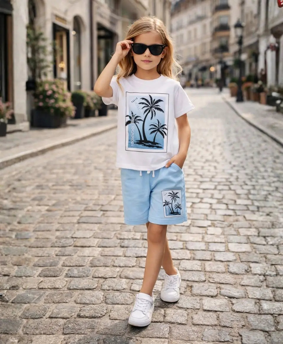 Palm Paradise Summer Suit Set