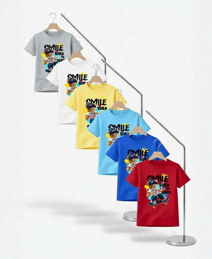 Unisex Smile Born to Skate T-Shirt