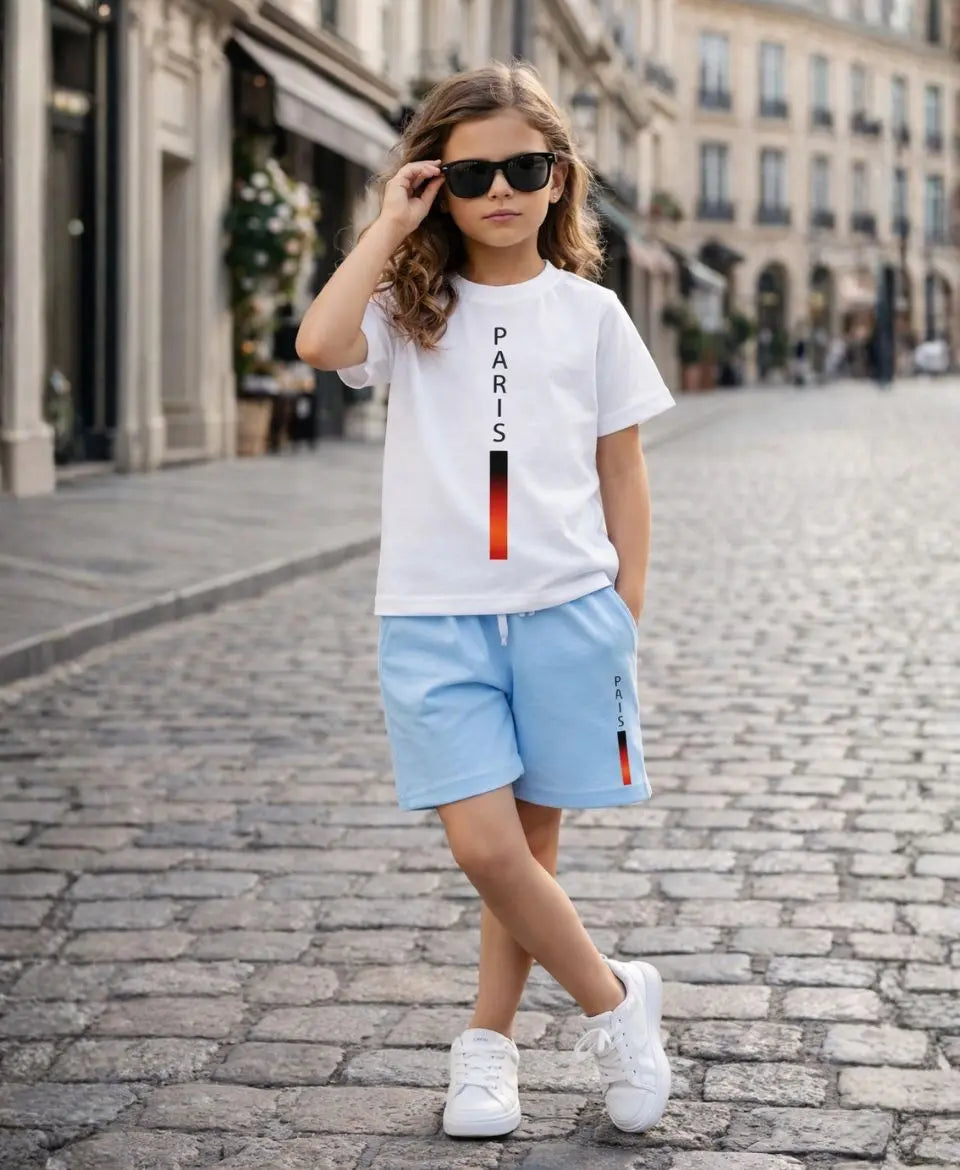 Paris Gradient Summer Suit Set