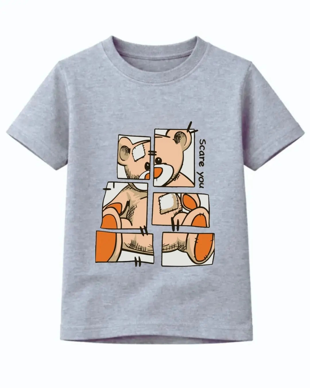 Patchwork Teddy Puzzle T-Shirt