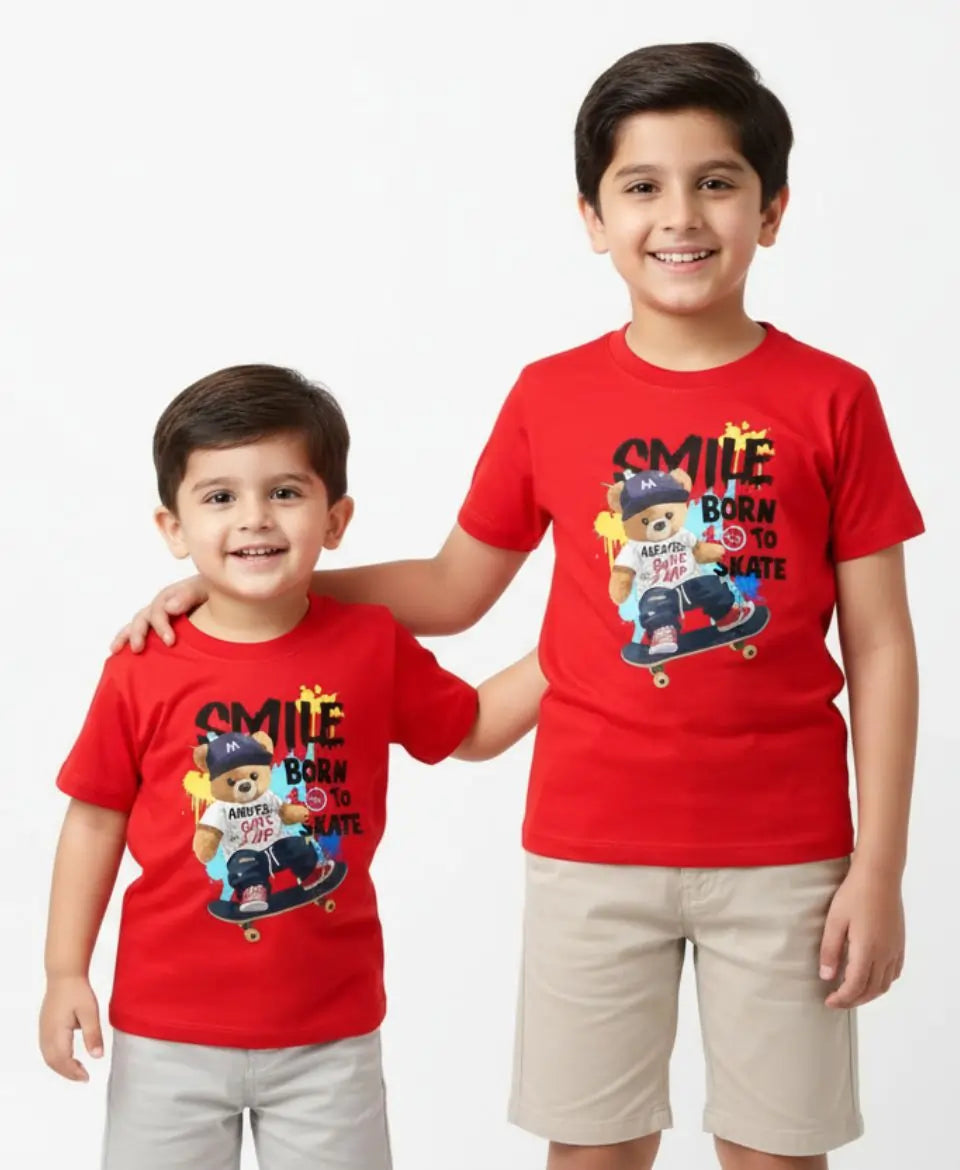 Smile Born to Skate T-Shirt