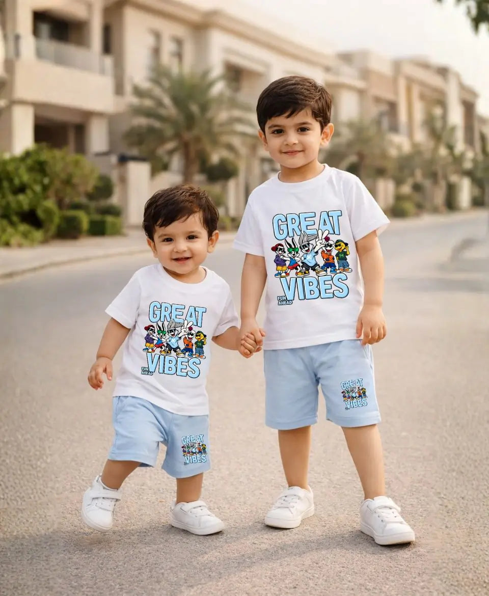 Great Vibes Graphic Suit Set