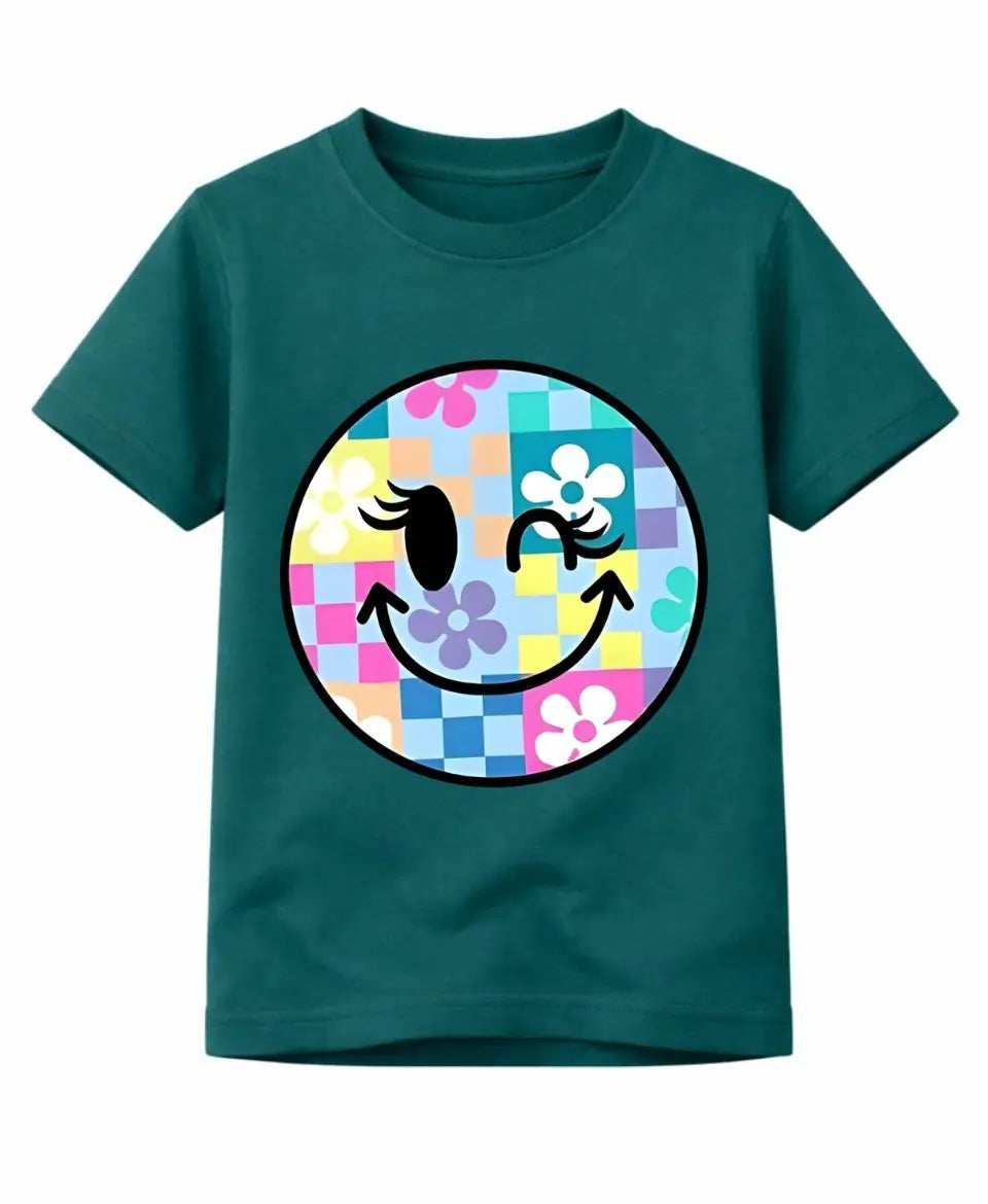Girls Smiley Face T-Shirt