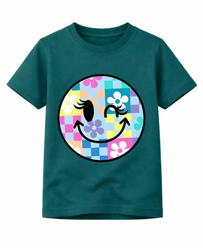 Girls Smiley Face T-Shirt