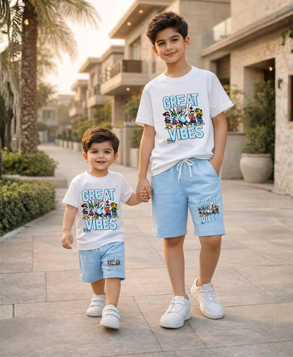 Great Vibes Graphic Suit Set