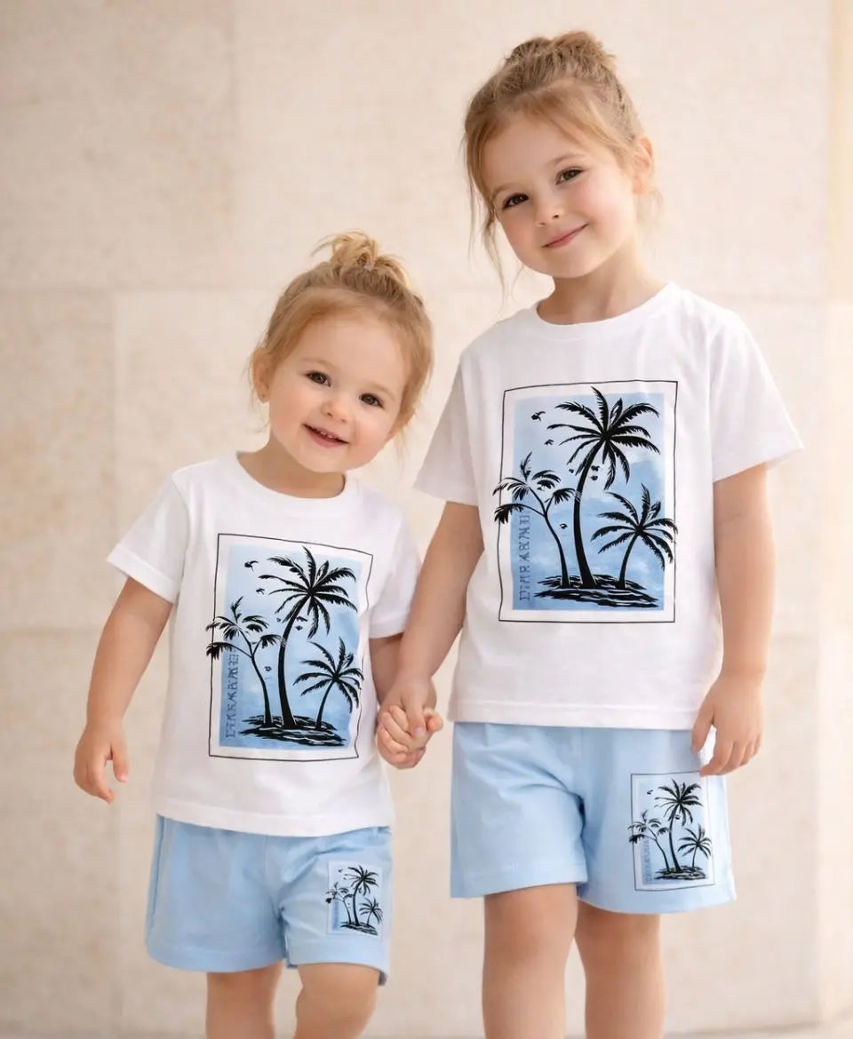 Palm Paradise Summer Suit Set