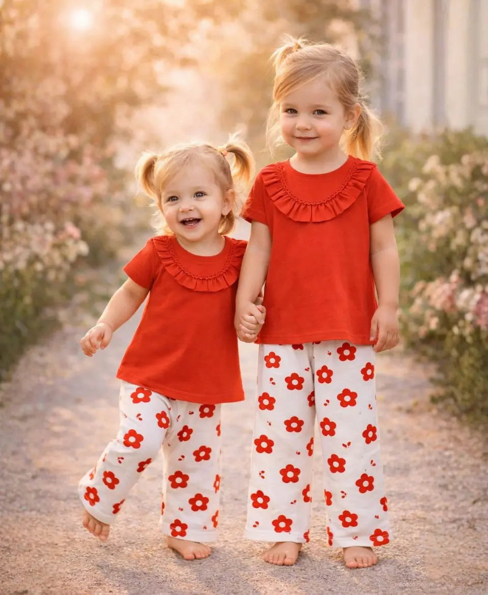 Floral Bloom Summer Suit Set