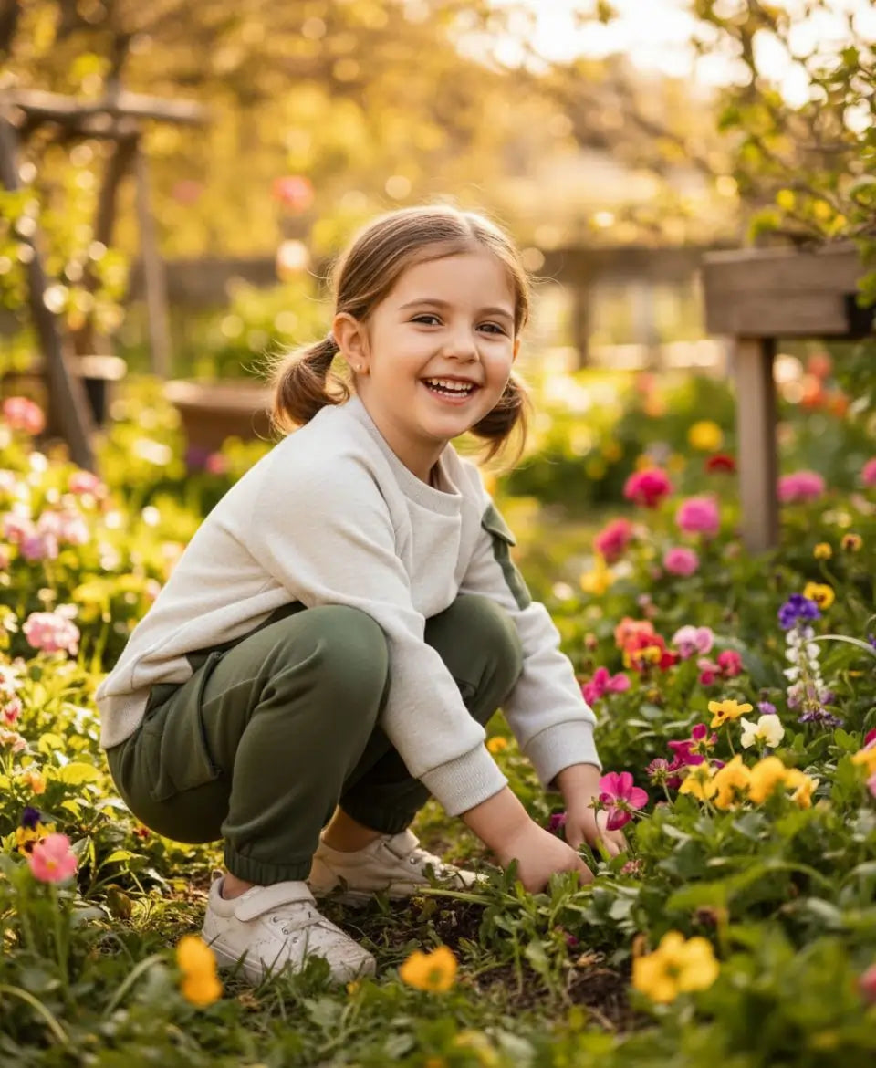 Kids Fleece Pocket Sweatshirt & Cargo Trouser Set – Winter Outfit