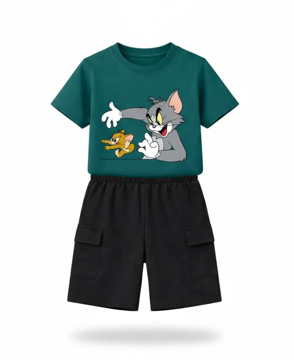 Tom & Jerry Graphic Summer Suit Set