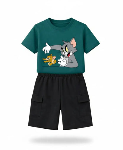 Tom & Jerry Graphic Summer Suit Set