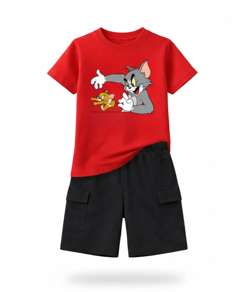 Tom & Jerry Graphic Summer Suit Set