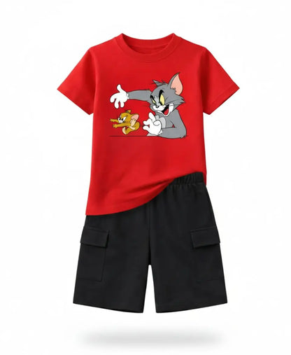 Tom & Jerry Graphic Summer Suit Set
