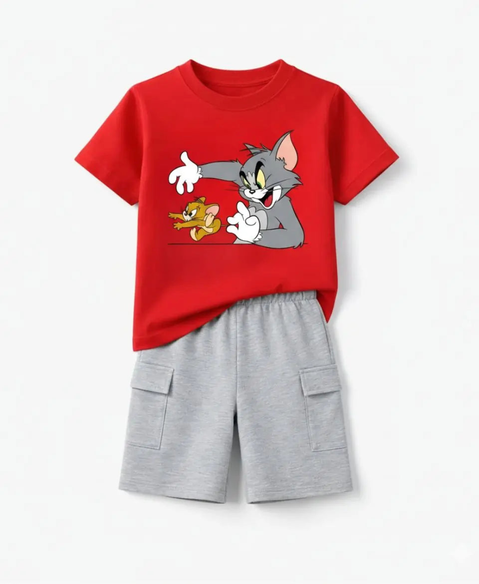 Tom & Jerry Graphic Summer Suit Set