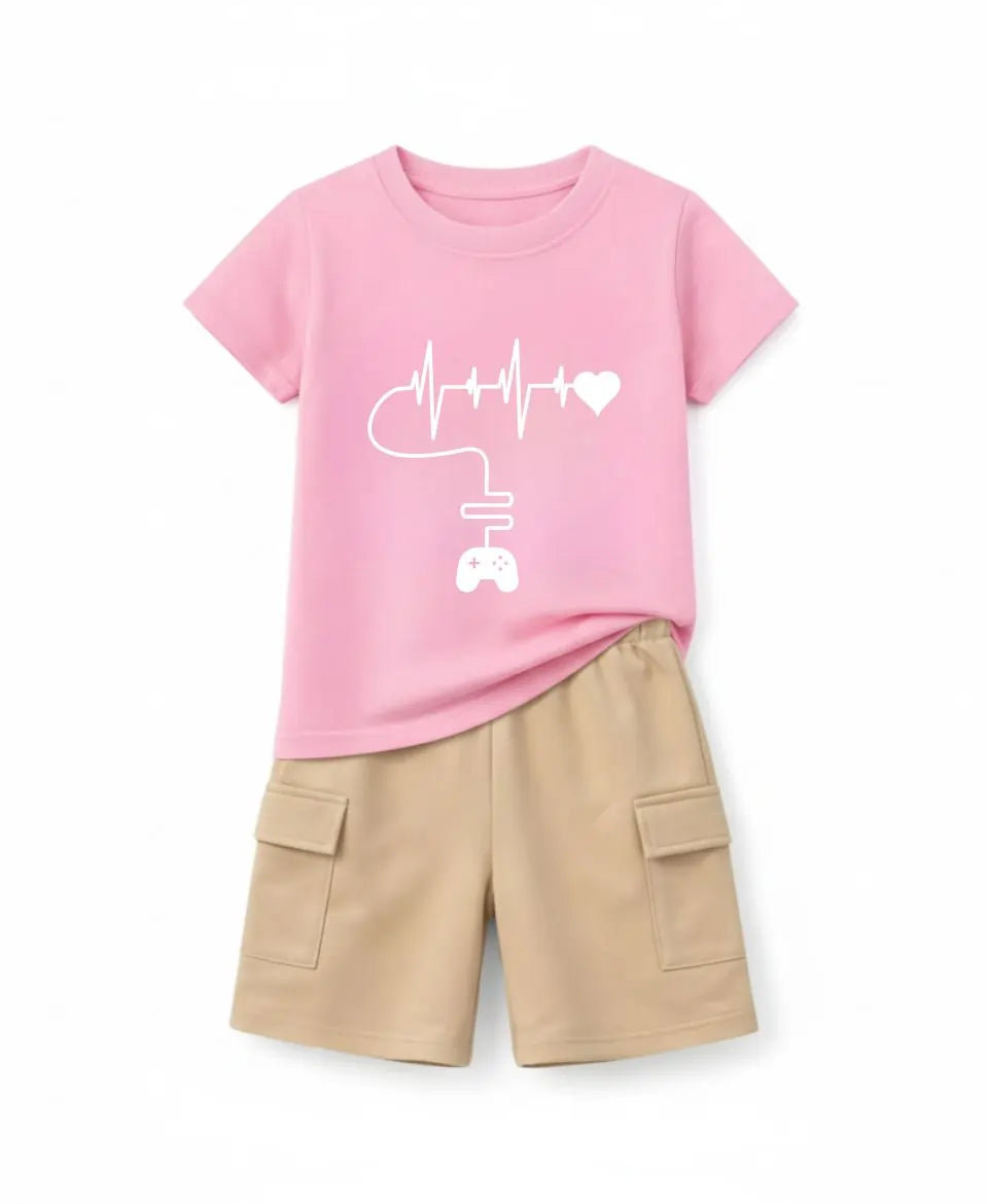 Heartbeat Gamer Summer Kids Suit Set 2