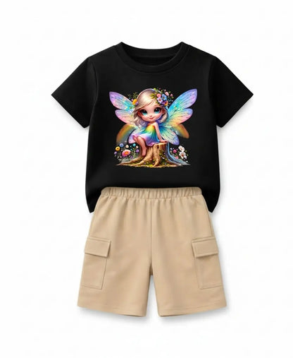 Rainbow Fairy Magic Girls Suit Set