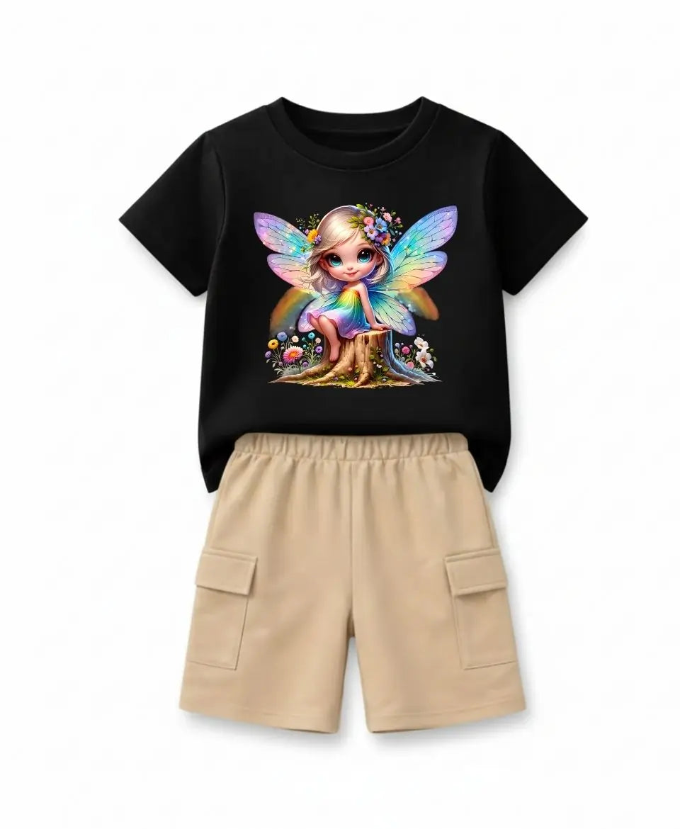 Rainbow Fairy Magic Girls Suit Set
