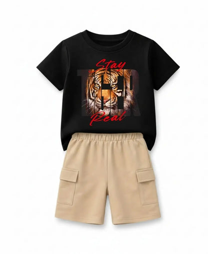 Tiger Graphic Kids Suit Set