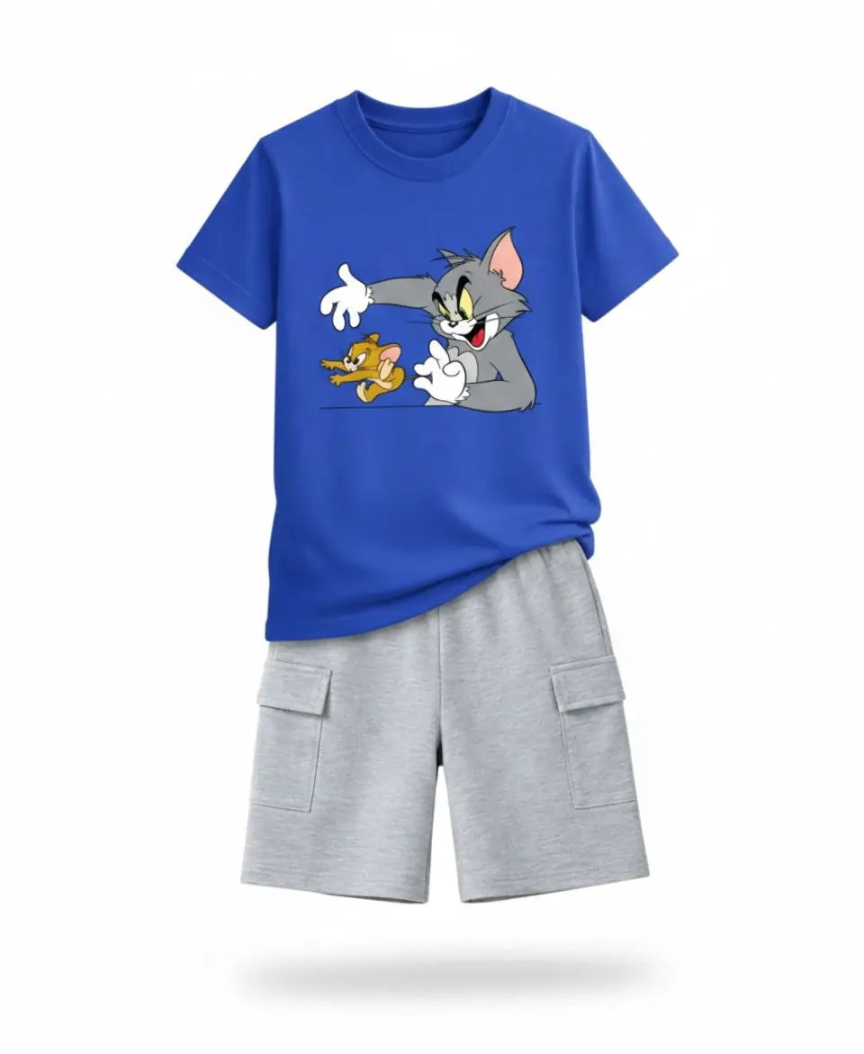 Tom & Jerry Graphic Summer Suit Set
