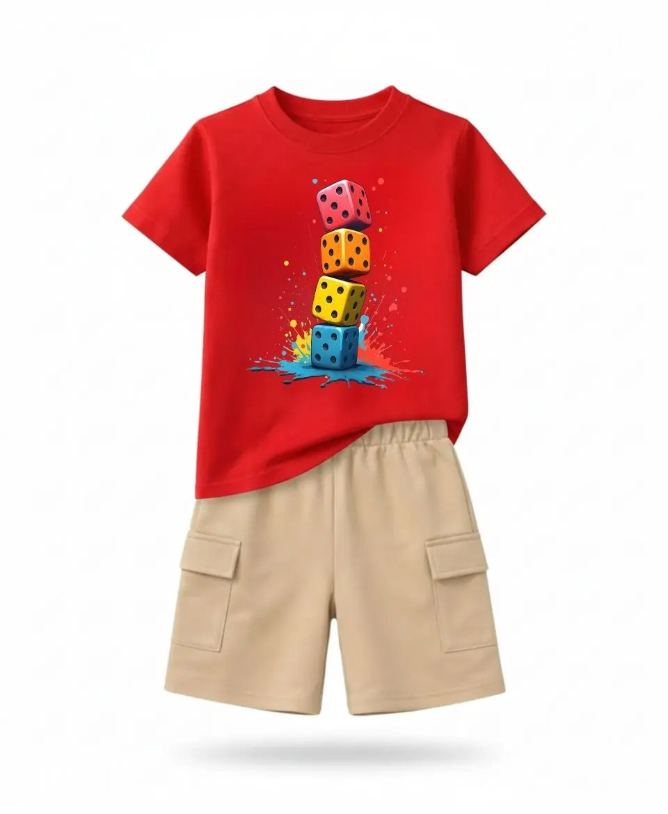 Midnight Color Dice Kids Suit Set