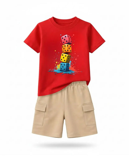 Midnight Color Dice Kids Suit Set