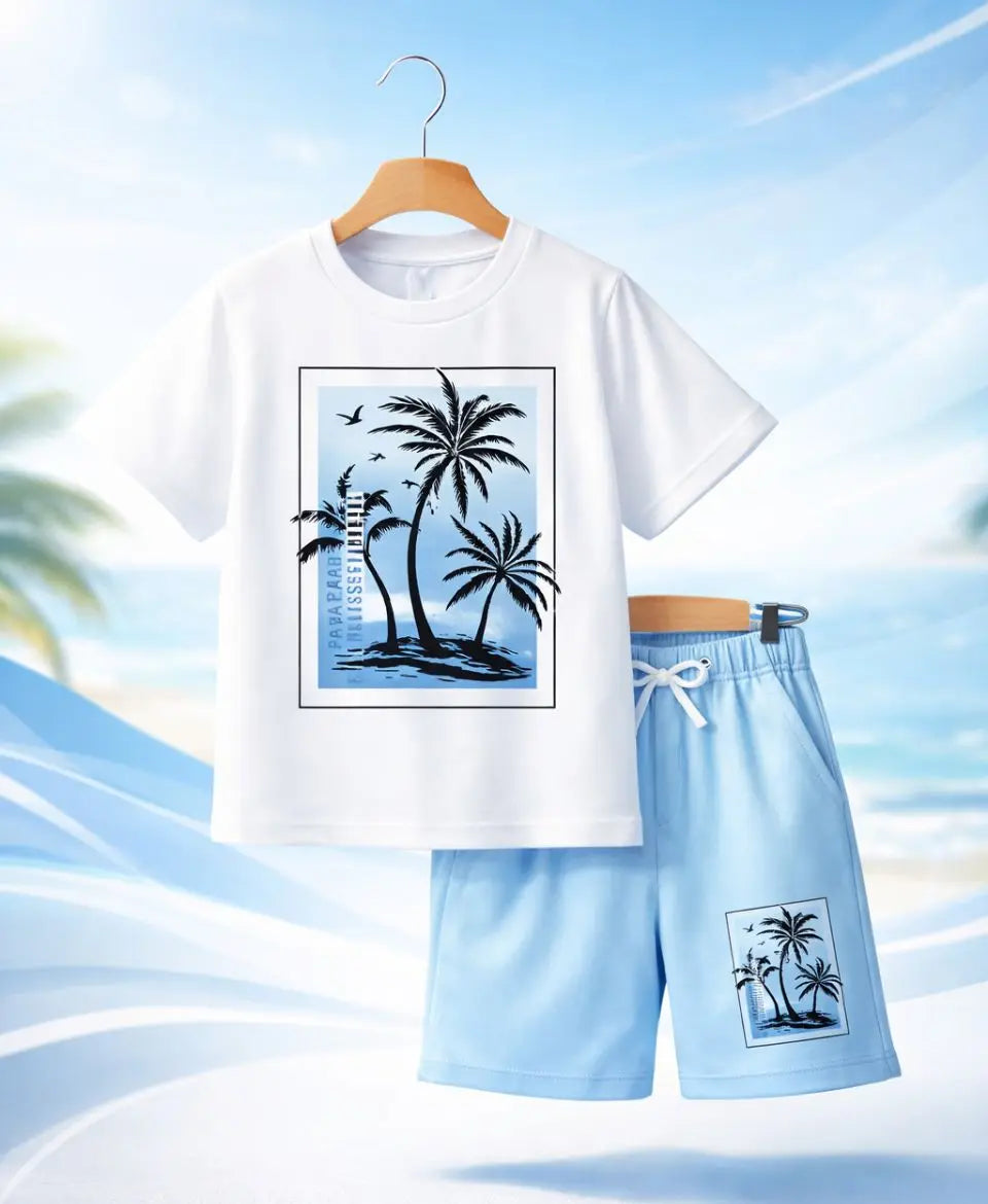 Palm Paradise Summer Suit Set