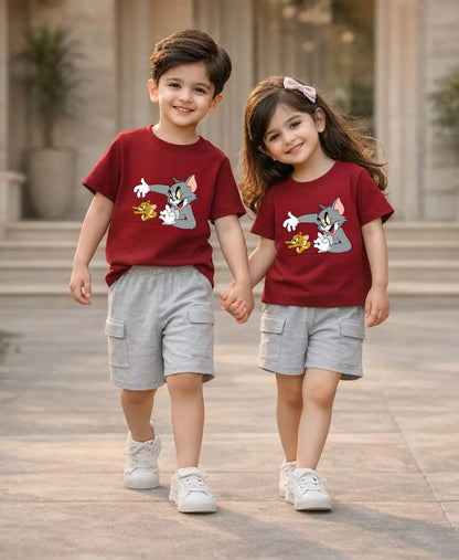 Tom & Jerry Graphic Summer Suit Set