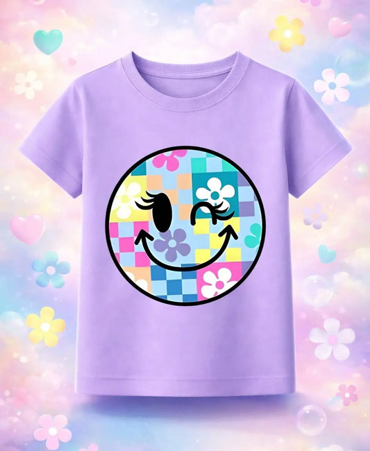 Girls Smiley Face T-Shirt