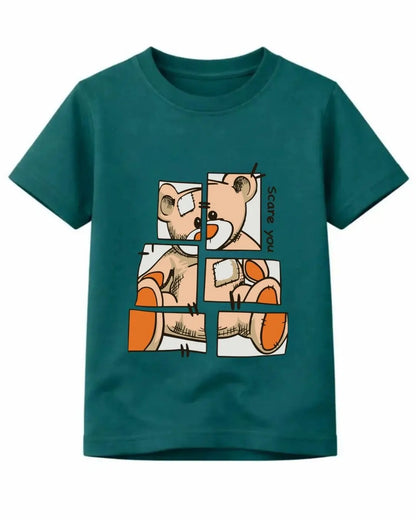 Patchwork Teddy Puzzle T-Shirt