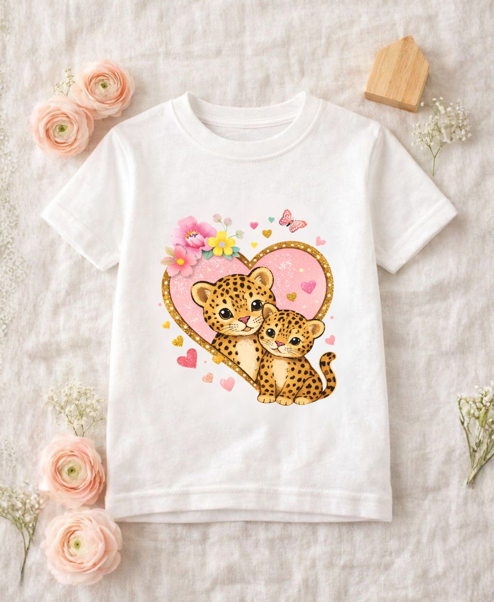 Leopard Love Girls T-Shirt