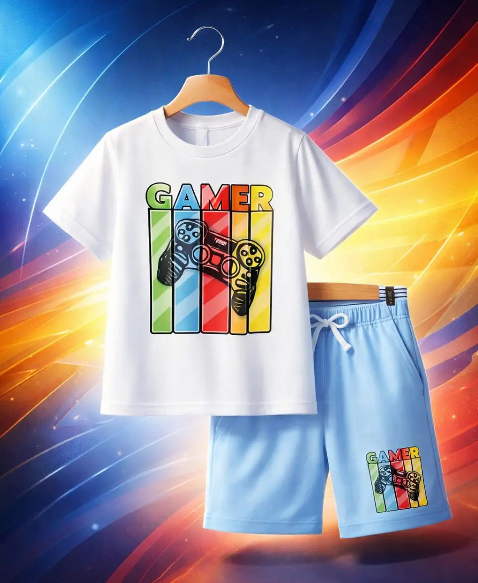 Retro Gamer Summer Suit Set