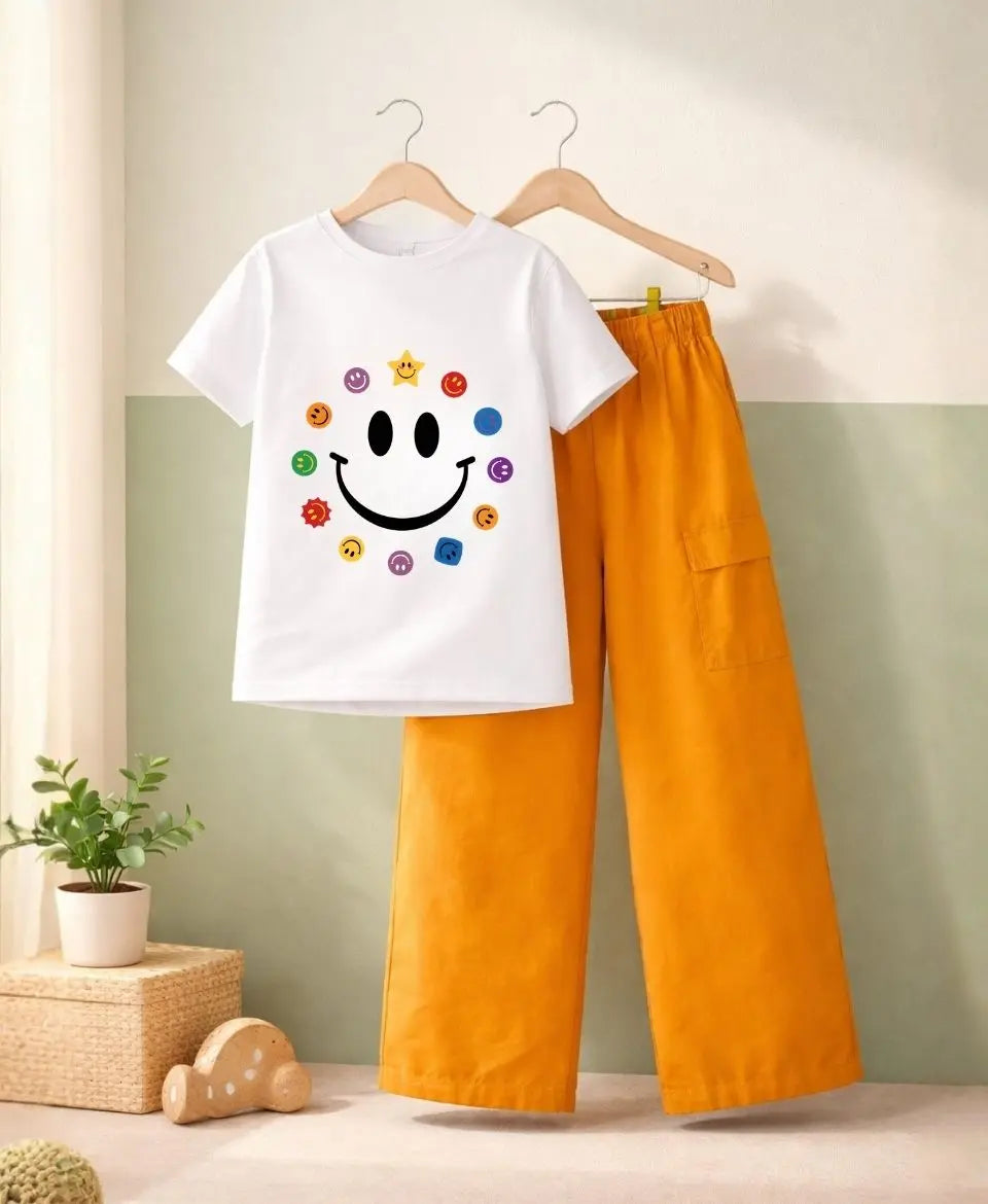 Happy Smile Girls Suit Set