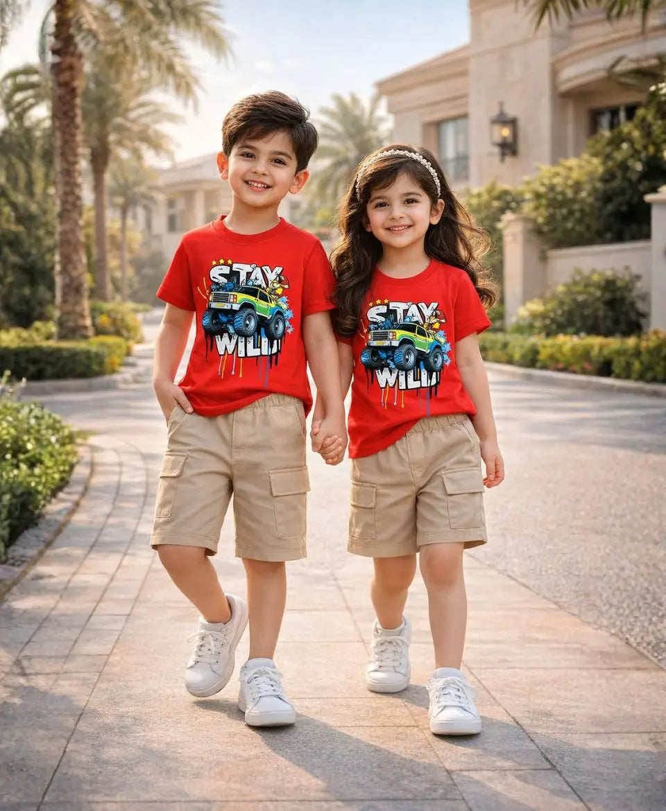 Stay Wild Monster Truck Suit Set