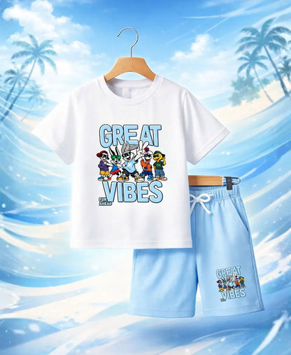 Great Vibes Graphic Suit Set