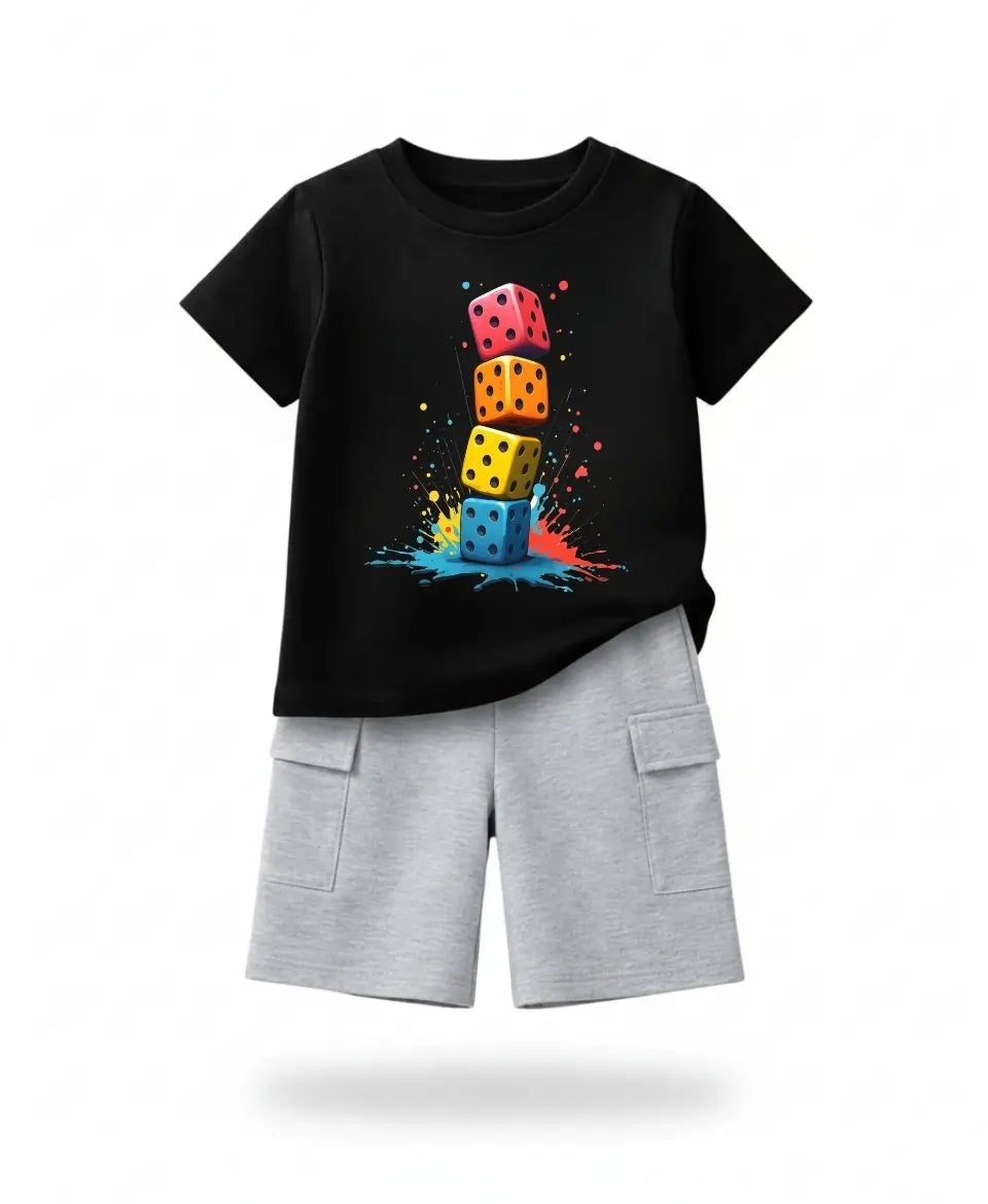 Midnight Color Dice Kids Suit Set