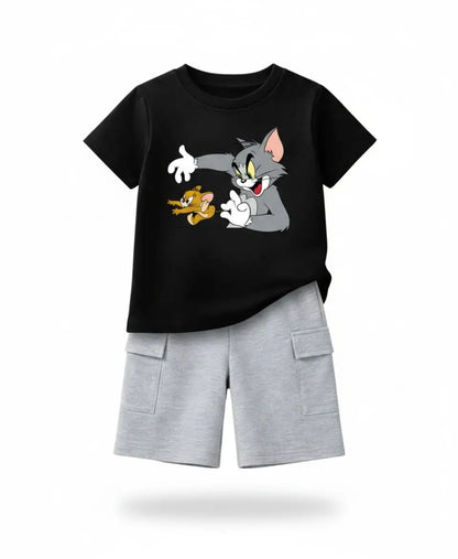 Tom & Jerry Graphic Summer Suit Set