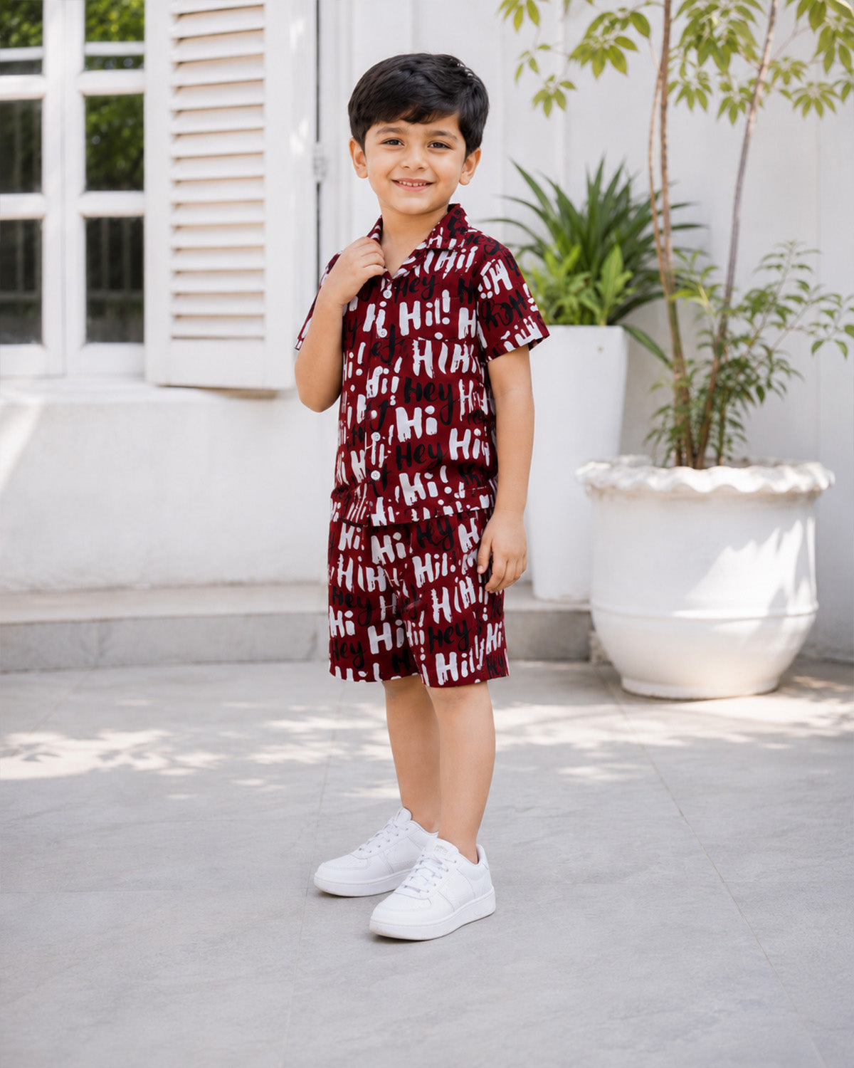 Crimson Script Co-Ord Set