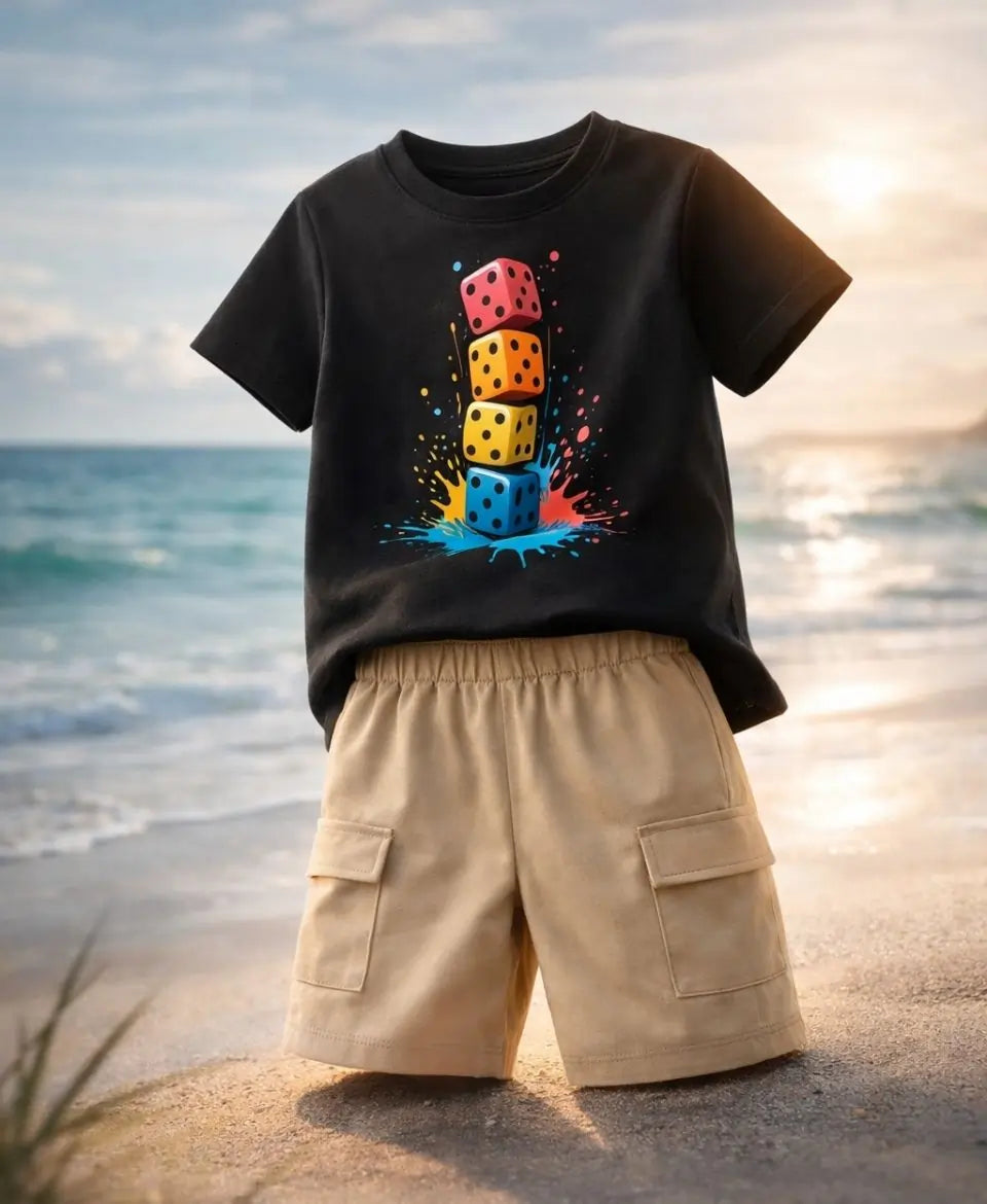 Midnight Color Dice Kids Suit Set