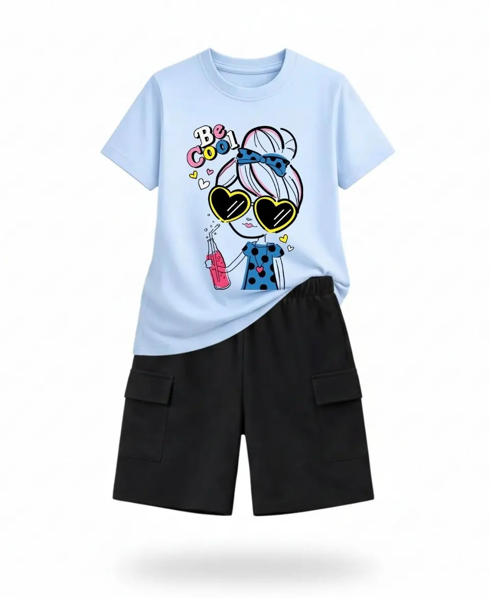 Be Cool Girl White Summer Suit Set