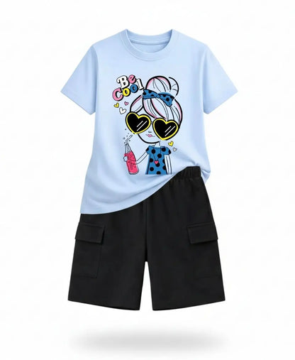 Be Cool Girl White Summer Suit Set