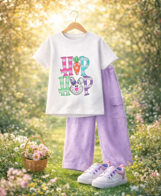 Hip Hop Bunny Girls Suit Set