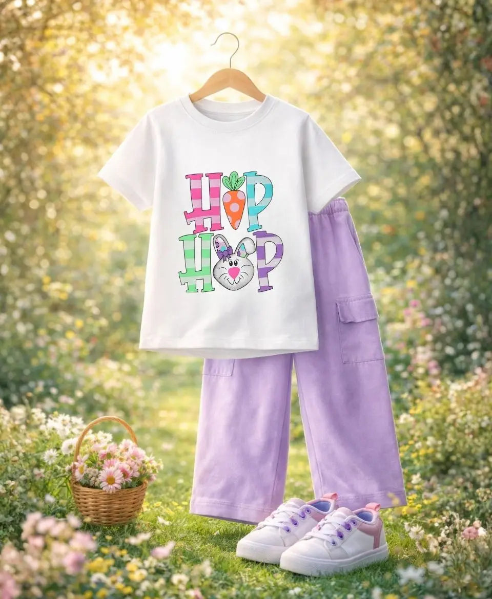 Hip Hop Bunny Girls Suit Set