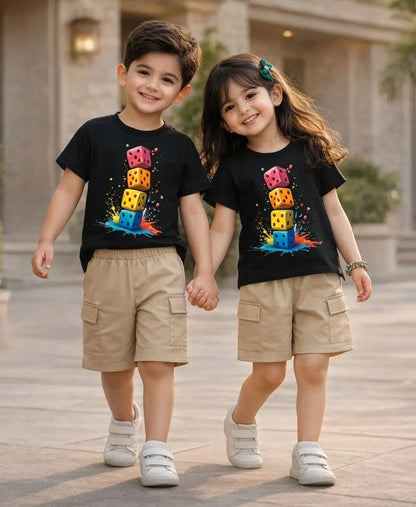 Midnight Color Dice Kids Suit Set