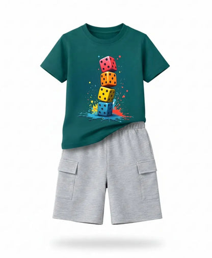 Midnight Color Dice Kids Suit Set